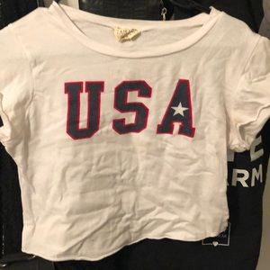 USA crop top